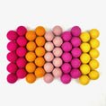 Load image into Gallery viewer, Summertime Wool Felt Balls for Crafts & Sensory Play (50 Pack)