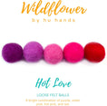Load image into Gallery viewer, Hot Love Wool Felt Balls for Crafts & Sensory Play (50 Pack)