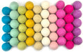 Load image into Gallery viewer, Unicorn Princess Wool Felt Balls for Crafts & Sensory Play (50 Pack)