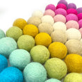 Load image into Gallery viewer, Unicorn Princess Wool Felt Balls for Crafts & Sensory Play (50 Pack)