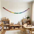 Load image into Gallery viewer, Rainbow Alphabet A-Z Garland – Handmade Wool Decor