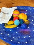 Load image into Gallery viewer, Handmade Felt Solar System Outer Space Play Mat Set with Planets