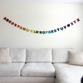 Load image into Gallery viewer, Rainbow Alphabet A-Z Garland – Handmade Wool Decor