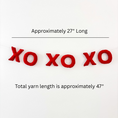 Load image into Gallery viewer, XOXO Felt Garland Handmade in Nepal | Wool Love Decor Wall Hanging