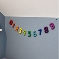 Load image into Gallery viewer, Handmade Wool Number Garland (0–9) – Colorful Educational Decor