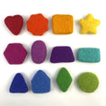 Load image into Gallery viewer, Rainbow Party Sorting Set Play Mat, Felt Balls, Bowls, Shapes, for Learning Through Play