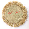 Load image into Gallery viewer, Natural Fringed Wall Hanging Raffia Sweet Grass 23"