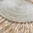 Load image into Gallery viewer, Natural Fringed Wall Hanging Raffia Sweet Grass 23"