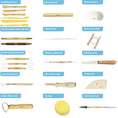 Load image into Gallery viewer, Mont Marte Pottery Tool Set Signature 23pc, Clay, Polymer, Ceramic Sculptures
