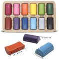 Load image into Gallery viewer, Natural Beeswax Crayons – 12 Colors, Non-Toxic for Kids & Artists
