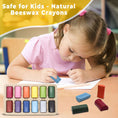 Load image into Gallery viewer, Natural Beeswax Crayons – 12 Colors, Non-Toxic for Kids & Artists

