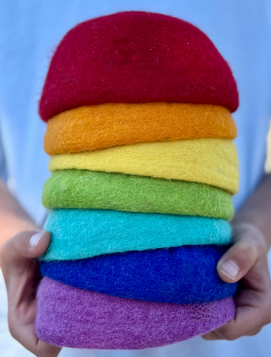 Rainbow Party Felt Bowls (7)