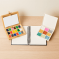 Load image into Gallery viewer, Watercolor Essentials Bundle | Bamboo Case, Metallics, & Paper Pad
