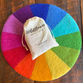 Load image into Gallery viewer, Rainbow Party Felt Mat - 15" Diameter
