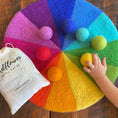 Load image into Gallery viewer, Rainbow Party Felt Mat - 15" Diameter
