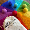 Load image into Gallery viewer, Rainbow Party Felt Mat - 15" Diameter
